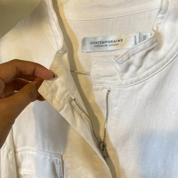 SOLD (xchange )100% LINEN JACKET - Picture 10 of 16